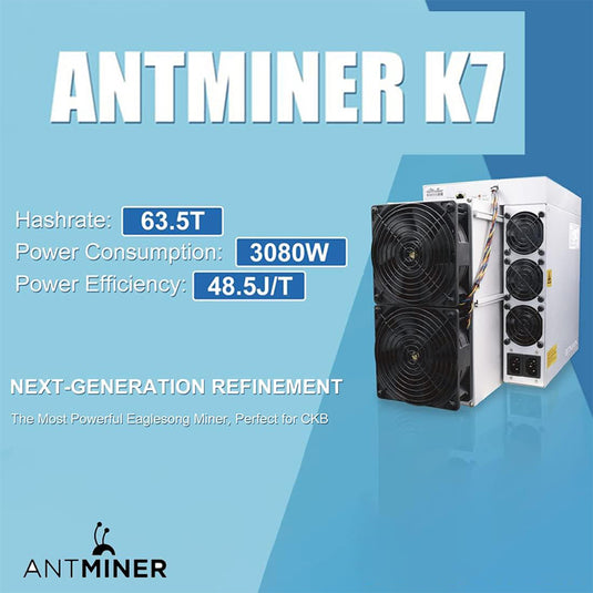 Bitmain Antminer K7 58T 63.5T 3080w CKB Miner | minerwinner