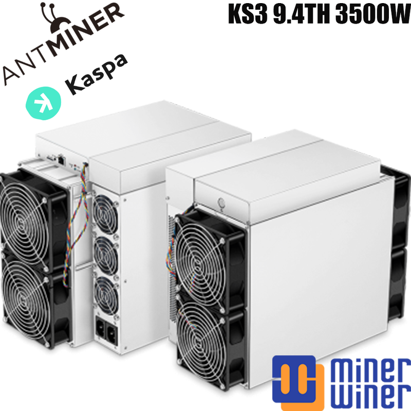 Загрузить изображение в просмотрщик галереи, Bitmain Antminer Kaspa KS3 7.3T 8.2T 8.5T 9.4TH 3500W (KAS) Miner| minerwinner
