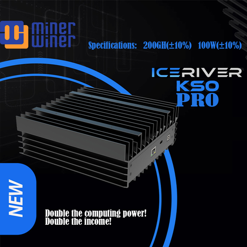 ICERIVER KAS KS0 pro 200Gh/S 100W Kaspa Mining Machine KAS Miner Asic Mining  PSU For KS0 pro | minerwinner